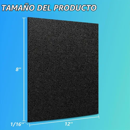 Vista 2 de Art3d - Láminas de plástico ABS de 1/16 pulgadas de grosor 8"x12", paquete de 2 - Lámina rígida ABS termoformada de dos lados