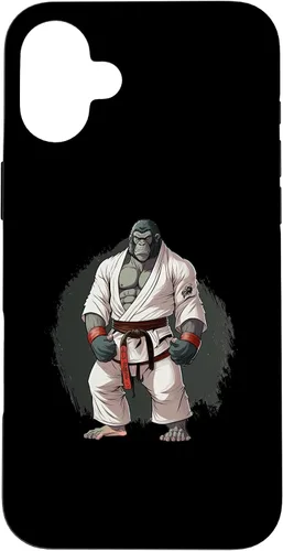 Vista 22 de iPhone 16 Gorilla In Judo Uniforme - Estuche japonés de artes marciales