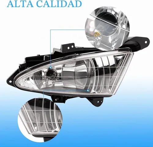 Vista 7 de Luces antiniebla adecuadas para 2007-2010 Hyundai Elantra/Avante, lámparas de conducción para parachoques, luces antiniebla, lado del conductor