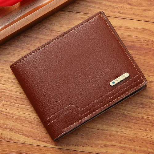 Vista 61 de Cartera delgada para hombre con monedero, cartera minimalista con cremallera, carteras plegables para hombre con tarjetero de crédito, cartera