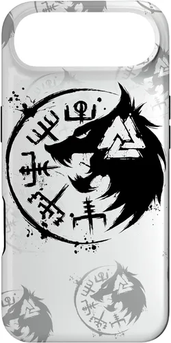 Vista 26 de iPhone 14 Plus Fenrir Wolf Fenris-Wolf - Viking Vegvisir Valknut Case