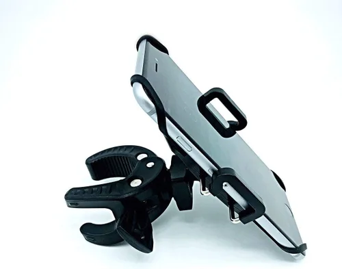 Vista 4 de Ampcaddy Soporte para teléfono con abrazadera, soporte universal para bicicleta, barco, automóvil, carrito de golf y cochecito, se adapta a iPhones