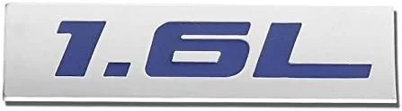 Vista 20 de 1.5L Negro/Cromo Aleación de Aluminio Auto Maletero Puerta Guardabarros Parachoques Insignia Calcomanía Emblema Cinta Adhesiva Pegatina