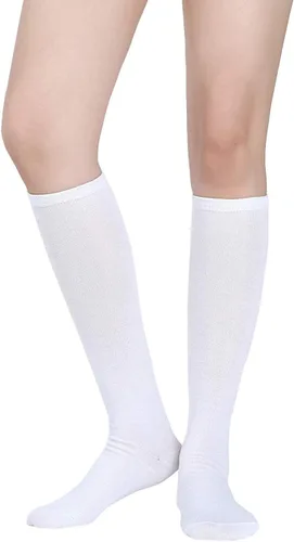 Vista 5 de SATINIOR Calcetines altos hasta la rodilla para mujer, calcetines de Halloween para cosplay