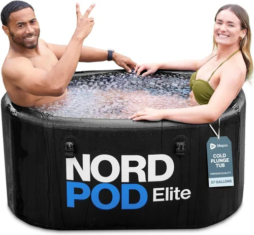 Vista 11 de LifePro NordPod - Tina de hielo de recuperación – Tina de inmersión fría portátil para recuperación de baños de hielo y terapia de agua fría