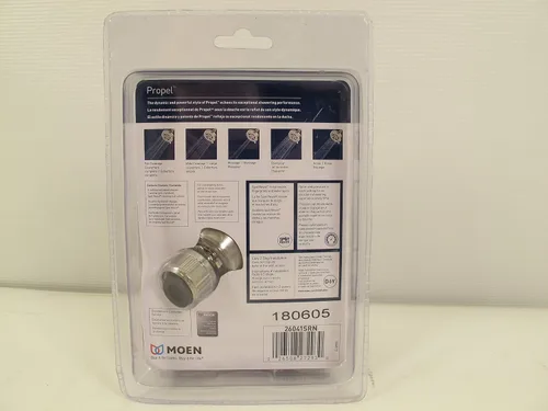 Vista 2 de Moen Propel 5-Spray Cabezal de ducha fijo de 4.5 pulgadas en cromo