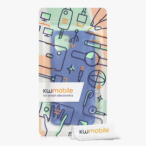 Vista 7 de kwmobile Funda compatible con Samsung Galaxy A12 - Funda protectora de silicona TPU suave y delgada - Azul Báltico