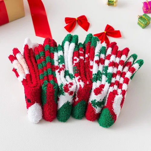 Vista 6 de Pantuflas cálidas - Calcetines Mujer Súper Suave Microfibra Calcetines para dormir acogedores 6 o 5 pares