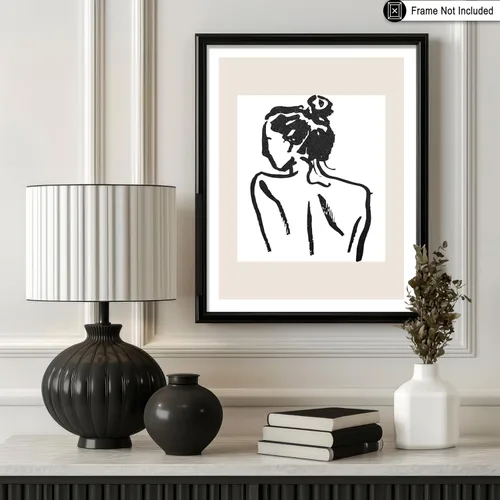 Vista 177 de Poster Master Faces Poster - Retro Women Print - Portrait Art - Sketch Illustration - Abstract Artwork - Woman Design - Chic Boho Design - Great