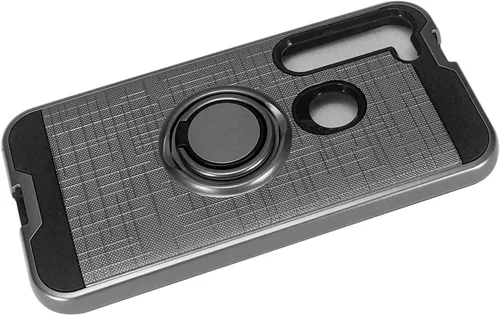 Vista 7 de Para Motorola Moto G Stylus XT2043, Moto G Power XT2041 (versión 2020) - Funda híbrida con soporte de anillo - RS2 Gris