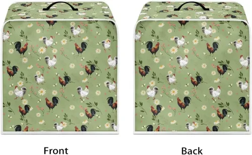Vista 135 de Funda para cafetera, poliéster, azul, se adapta a la mayoría de máquinas de café estándar, protector resistente al polvo, huellas dactilares Playa