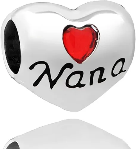 Vista 3 de Heart Nana You are Special Charm compatible con pulseras Pandora Charms