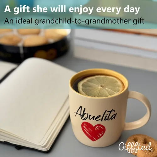 Vista 5 de Triple Gifffted Regalos para abuelos, tazas de café La Mejor Abuela y Abuelo en español, Latino Best Grandma and Grandpa, Regalo Dia Abuelita