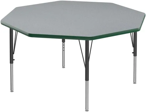 Vista 19 de Correll Mesa rectangular de actividades para el aula de 24 x 48 pulgadas, altura ajustable (19 a 29 pulgadas), parte superior de granito gris, borde