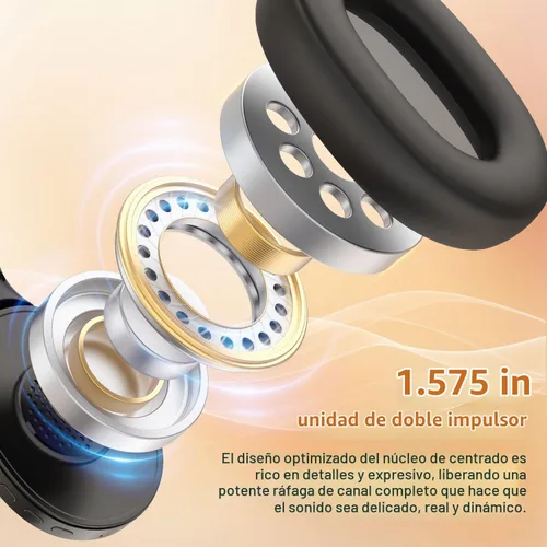 Vista 3 de F2 FM Radio Auriculares inalámbricos Bluetooth 5.2 recargables