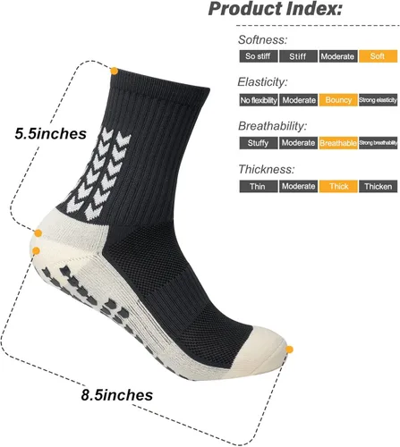 Vista 6 de Calcetines de fútbol antideslizantes, calcetines de fútbol para hombre, para fútbol, baloncesto, hockey, regalo mochila de fútbol (color al azar)