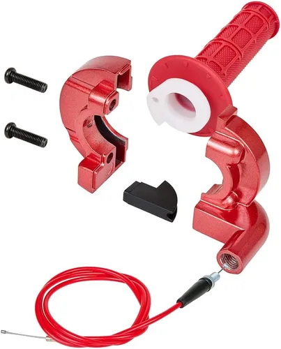Vista 3 de PUCKY New 7/8" 22mm Twist Throttle Accelerator Handle Grips and Cable Set with Kill On Off Switch for 50cc 110cc 150cc 250cc Mini Bike ATV Quad Pit