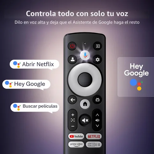 Vista 4 de Aurzen Proyector inteligente EAZZE D1G 4K compatible con Google TV con WiFi