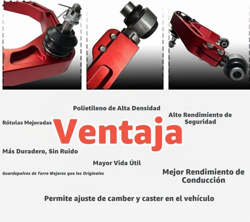 Vista 5 de BST BSSP Brazos de control delanteros superiores de aluminio forjado CNC, elevación de suspensión de 2-4", FUCA compatible con Chevy Silverado