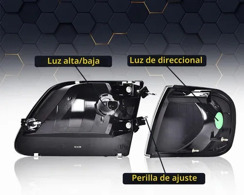 Vista 9 de Faros delanteros PIT66 compatibles con Ford F150 1997-2003, 04 F150 Heritage
