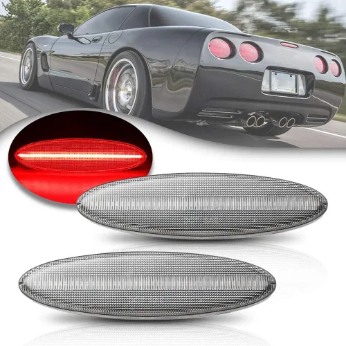 Vista 8 de Ensamble de luz indicadora de giro LED C5 Corvette para Chevy Corvette C5 1997 1998 1999 2000 2001 2002 2003 2004 Chevy-C5 Lámparas de freno