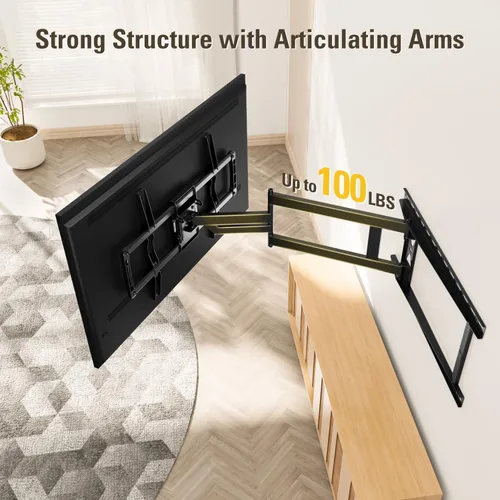 Vista 5 de Mounting Dream Soporte de pared para TV de brazo largo para la mayoría