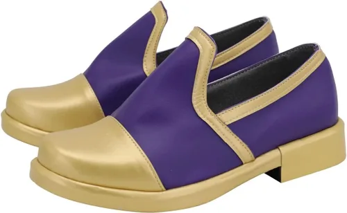 Vista 3 de Botas de Ashengrotto Azul para hombre, calzado para disfraz de cosplay de Halloween