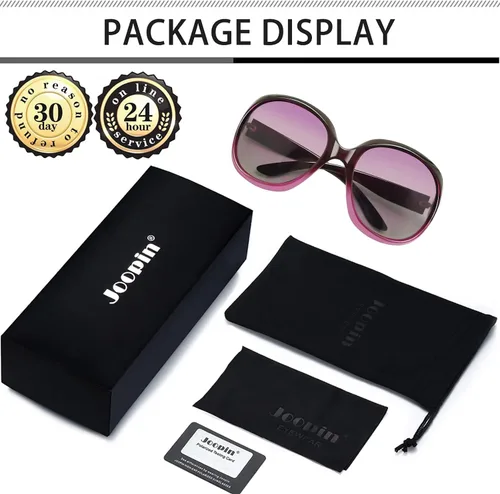 Vista 103 de Joopin Lentes de sol de gran tamaño para mujer, polarizados, grandes, para conducción, protección UV, grandes sombras