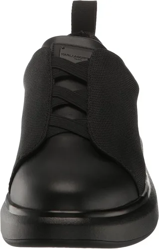 Vista 2 de Men's Laceless White Sole Elasticized Criss-Crossing Detail Sneaker