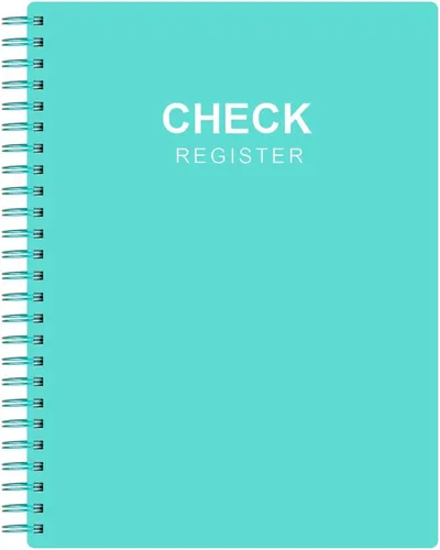 Vista 7 de Registro de cheques - Libros de registro A5 con registros de cheques y transacciones, libro de registro de cuentas de cheques para personal y Negro