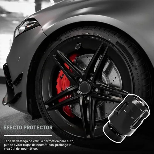 Vista 3 de Yourkar 4 tapas de vástago de válvula de neumático de automóvil, cubiertas de válvula de rueda de aleación de aluminio de forma única, resistentes a