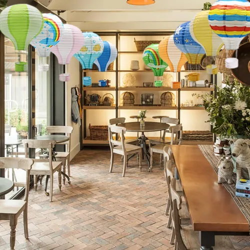 Vista 5 de Linternas de papel del globo del aire caliente, decoraciones chinas Multi 1