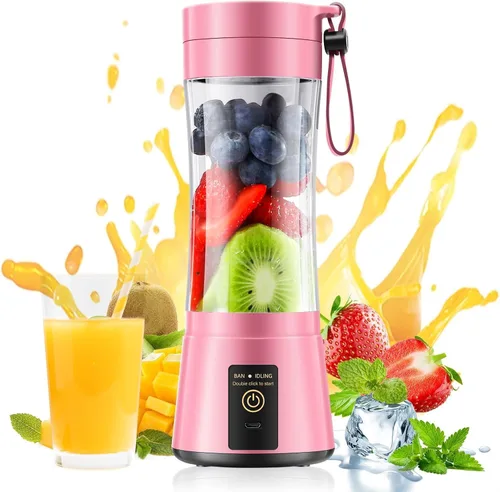 Vista 14 de Cordless Portable Personal Size Blender - Mini Blender Make Smoothies and Shakes, 380Ml BPA Free Travel Cup, Powerful Blending Suit in