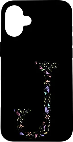 Vista 23 de Letter J Floral Monogram Vintage Initial Personalized Gift Case for iPhone 17