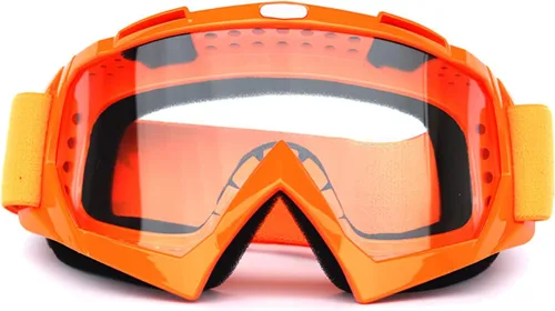 Vista 9 de ATV Ciclismo Motocicleta Gafas de Moto Bendable Anti-Reflexión Esponja Acolchado Gafas de esquí KG9 Lente teñida de naranja