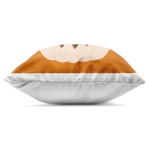 Vista 2 de Stupell Industries Loni Harris - Almohada con diseño de Jack-o-Lantern de Halloween, 18 x 18 pulgadas, color naranja