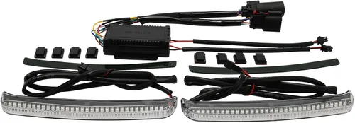 Vista 3 de TCMT - Luz LED para alforja con señal de marcha, freno y giro para Harley Electra Glide 2014-2024 con lente transparente
