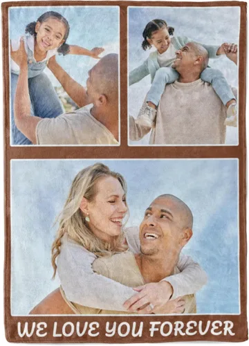 Vista 15 de Manta personalizada con collage de fotos, texto, mantas con imágenes personalizadas, regalos para cumpleaños, para madres, papás, manta de fotos