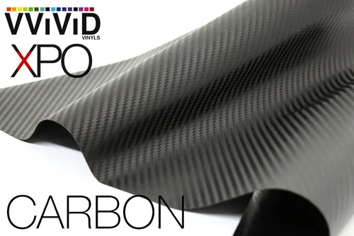 Vista 6 de Rollo de vinilo protector de autos de fibra de carbono VVIVID XPO negro con tecnología de liberación de aire