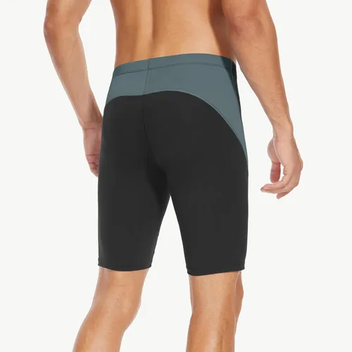Vista 46 de Traje de baño deportivo competitivo para hombre, traje de entrenamiento de resistencia de carreras, pantalones cortos de natación de secado rápido