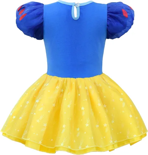 Vista 2 de Ohlover Enterizo de princesa para niñas con diadema para Halloween