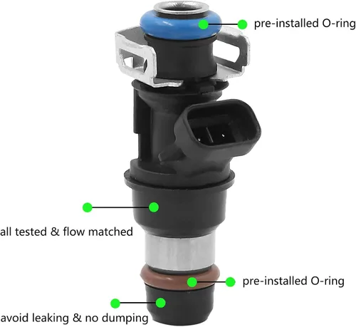 Vista 2 de Inyector de combustible para auto TA-VIGOR Compatible con Chevy Silverado Suburban Tahoe Sierra 1500 2500 3500 Yukon Escalade y más 2000 2001 2002