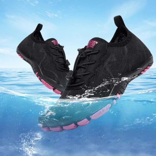 Vista 6 de HIITAVE - Zapatos de agua minimalistas para mujer, de secado rápido, para hacer natación, bucear, surfear, hacer deportes acuáticos, ir a