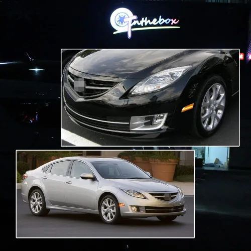 Vista 6 de Luz LED Ámbar Lente Ámbar Marca Lateral de Parachoques Delantero Lámpara de Guardabarros Compatible con Mazda 6 2009 2010 2011 2012 2013