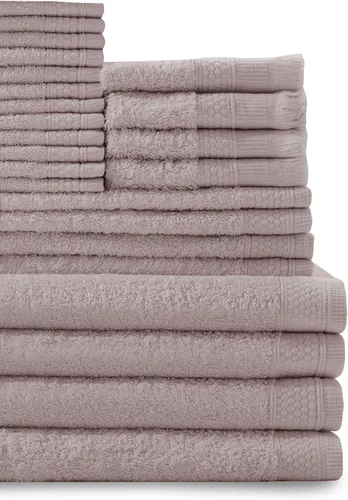 Vista 15 de Baltic Linen Juego de toallas de 100 % algodón, 4 toallas de baño, 4 toallas de mano, 4 puntas de los dedos con flecos, 12 toallas pequeñas