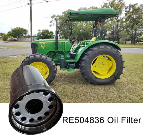 Vista 3 de RE504836 - Filtro de aceite de motor compatible con tractor Deere Sustituye a RE507522 RE541420 RE502513, se adapta a tractores diésel Deere 5076E