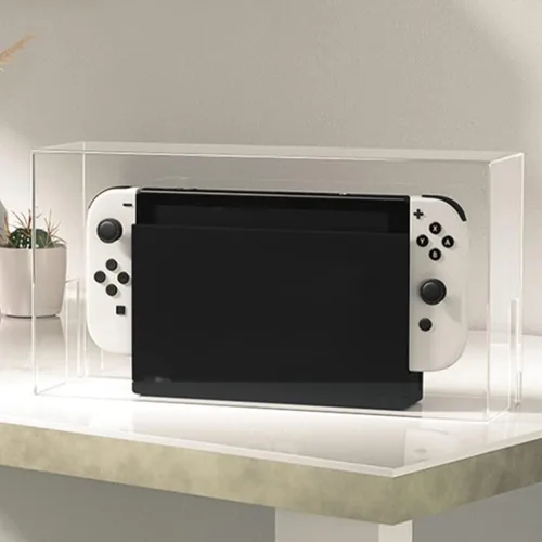 Vista 7 de Zerodeko Cubierta protectora transparente para consola de juegos, cubierta protectora contra el polvo, para el modelo de interruptor para consola