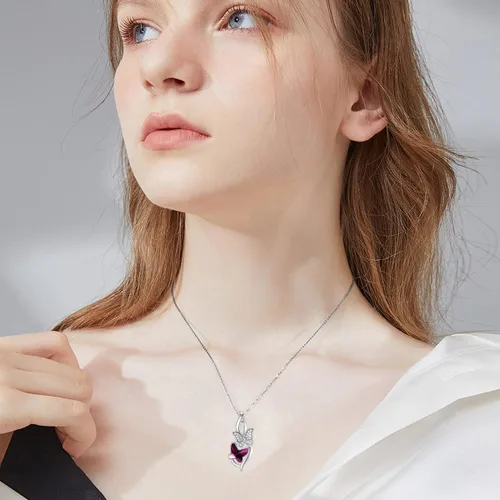 Vista 42 de Collar de plata de ley para hermanas, joyas de cumpleaños para hermanas y amigas