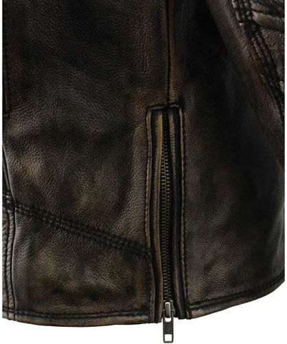 Vista 8 de Milwaukee - Chaqueta de moto ventilada para hombre, actualizada (Negro/Beige)