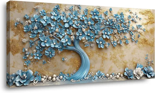 Vista 55 de ZOMNAI Arte de pared de mujer japonesa, pintura de estilo asiático, fondo amarillo, decoración de pared, tatuaje de peces en la parte posterior